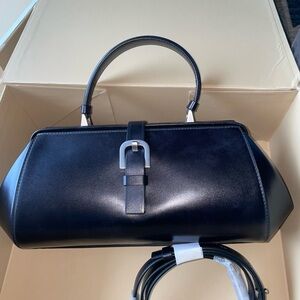 RARE NWT Michael Kors Collection Brackley Medium Frame Top Handle Handbag